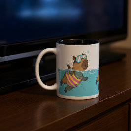 Capybara Schwimmer Tasse | Niedlicher Schwimmenkaf