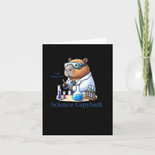 Capybara Scientist ich tue Wissenschaft! Aufkleber Karte