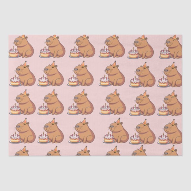 CAPYBARA SEIDENPAPIER (Vorderseite)