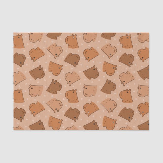 Capybara Seidenpapier (Vorderseite)