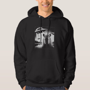 Capybara Selfie Invasion UFO Funny Capibara Motif Hoodie