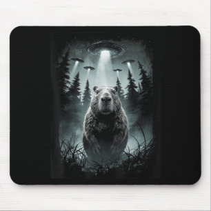 Capybara Selfie mit Alien Ufo Funny Capybara Gesch Mousepad