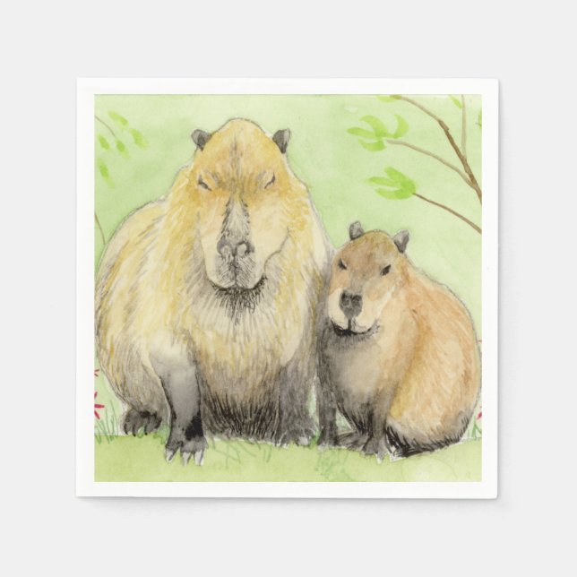 Capybara Serviette (Vorderseite)