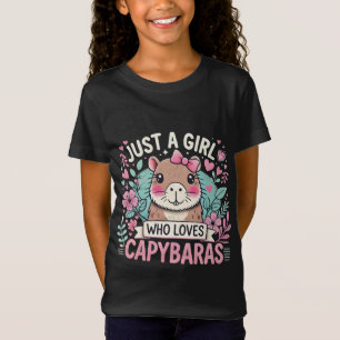 Capybara-Shirt Nur Ein Mädchen Das Capybaras Liebt T-Shirt