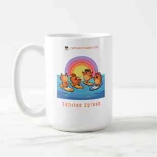 Capybara Sommerclub Sonnenaufgang Spritzer – Süße  Kaffeetasse
