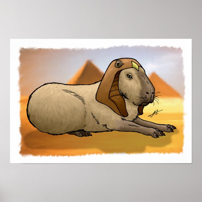 Capybara Sphinx Poster (Vorne)