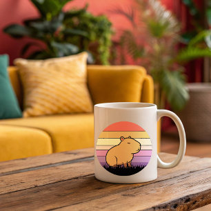 Capybara Sunset Tasse Entspannendes und ästhetis
