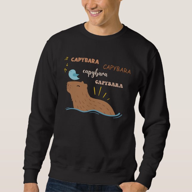 Capybara süße Capybara Sweatshirt (Vorderseite)
