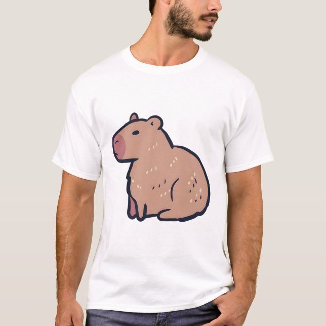 Capybara � Süße Tier T-Shirt (Vorderseite)
