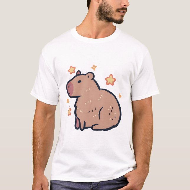 Capybara � Süße Tier T-Shirt (Vorderseite)