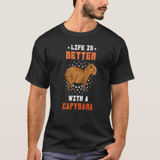 Capybara Süßes Haustier Nagetier Säugetier Wildtie T-Shirt