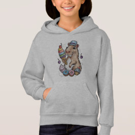 Capybara Süßigkeiten Donuts Kuchen Bonbons Hoodie