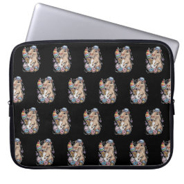 Capybara Süßigkeiten Donuts Kuchen Bonbons Laptopschutzhülle
