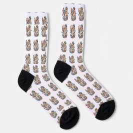 Capybara Süßigkeiten Donuts Kuchen Bonbons Socken