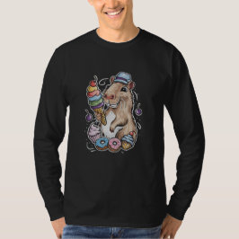 Capybara Süßigkeiten Donuts Kuchen Bonbons T-Shirt