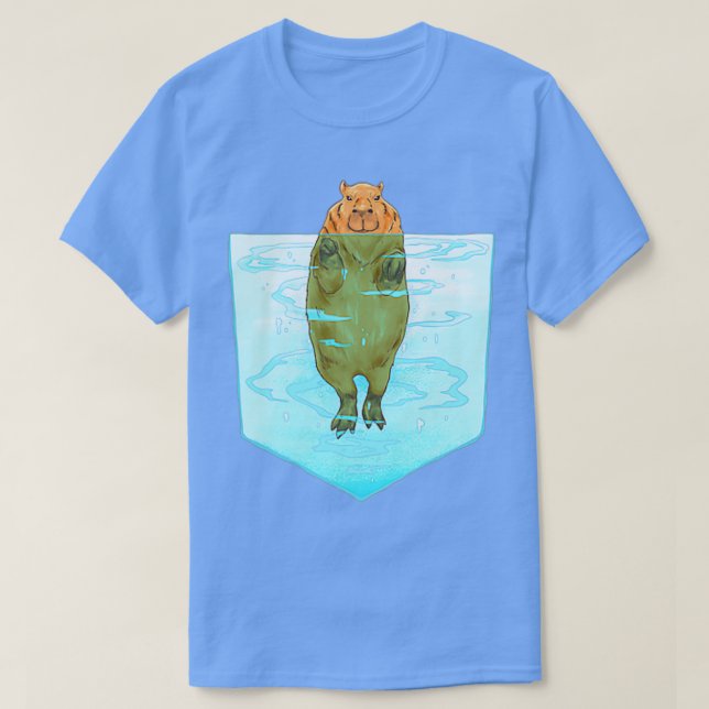 Capybara-Tasche im Pocket T-Shirt (Design vorne)