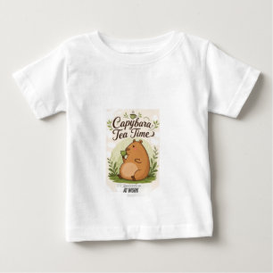 Capybara-Teepause Süßer Capybara trinkt Tee Spaß