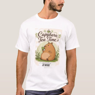 Capybara-Teestunde Süße Capybara trinkt Tee Spaß