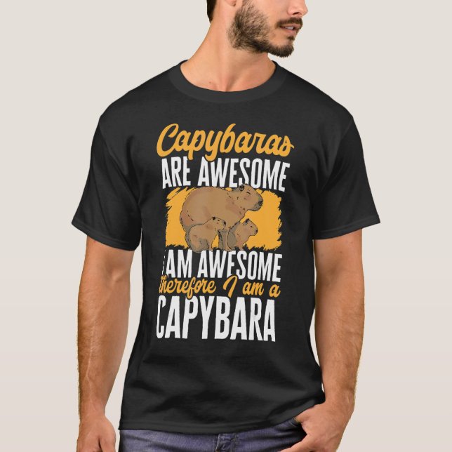 Capybara Tiere Haustiere Capybaras sind Phantastis T-Shirt (Vorderseite)