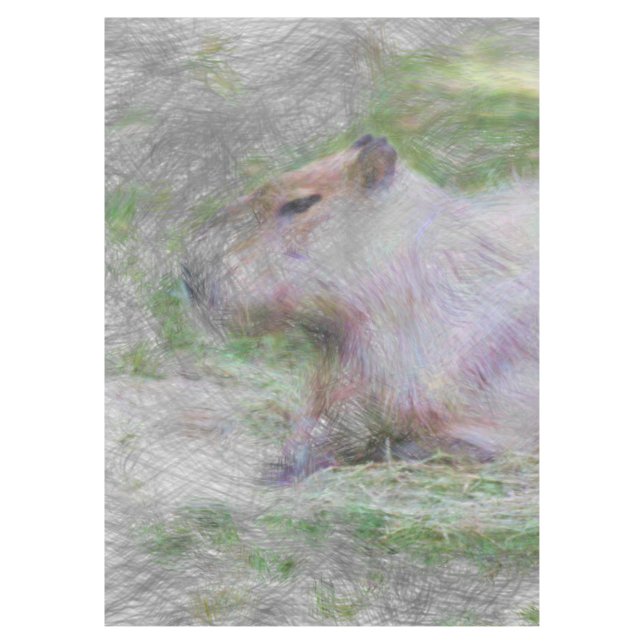Capybara Tischdecke (Vorderseite)