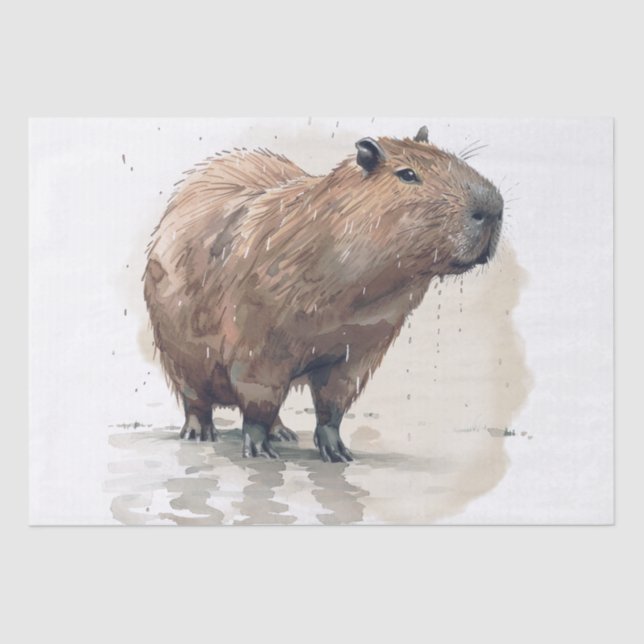 Capybara Tissue Paper Seidenpapier (Vorderseite)