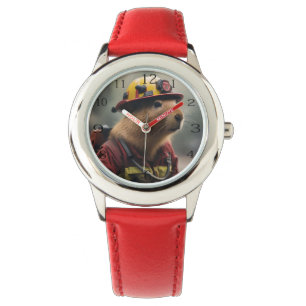 "Capybara to Rescue: Feuerwehrmann Außerordentlich Armbanduhr