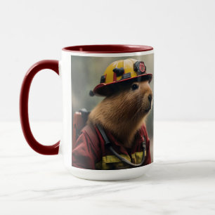 "Capybara to Rescue: Feuerwehrmann Außerordentlich Tasse