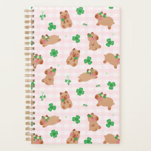 Capybara Trèfle Rose