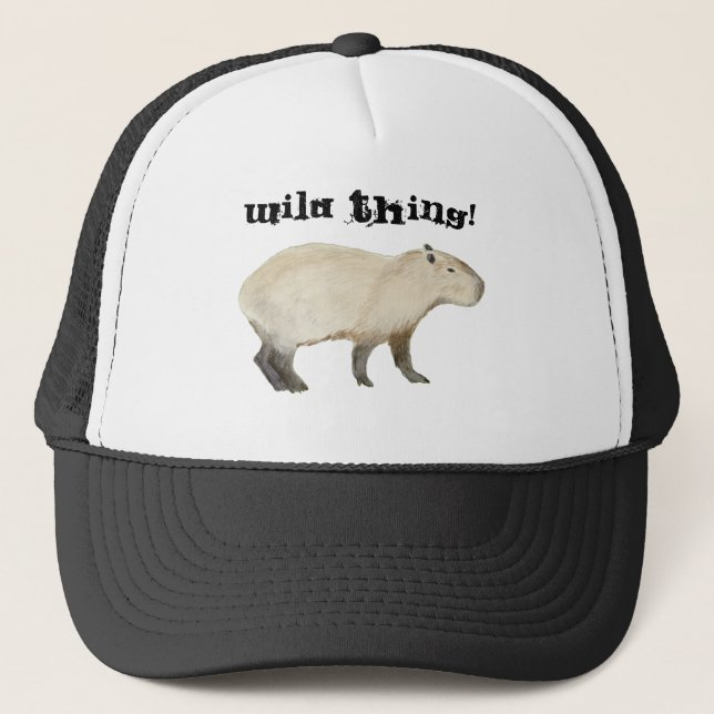 Capybara Truckerkappe (Vorderseite)