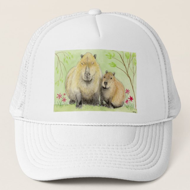 Capybara Truckerkappe (Vorderseite)