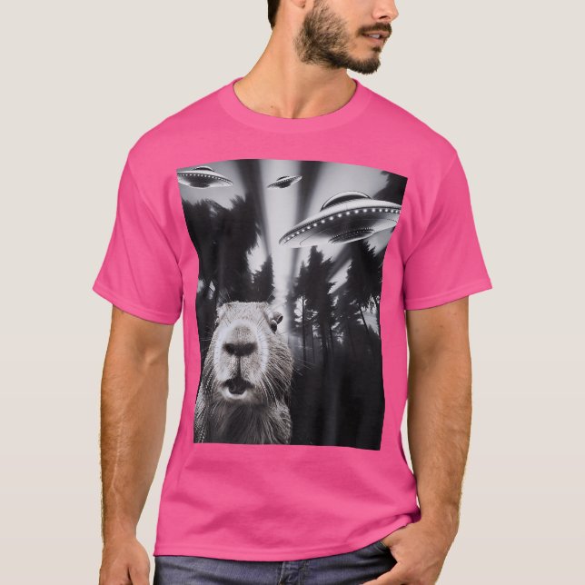 Capybara Ufo T-Shirt (Vorderseite)