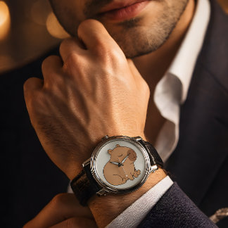 Capybara-Uhr – Süße Capybara-Armbanduhr, Kawaii Armbanduhr