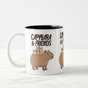 Capybara und Tasse der Freunde   Süße Tier