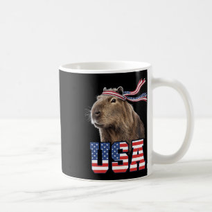 Capybara USA Patriotische amerikanische Flagge Män Kaffeetasse