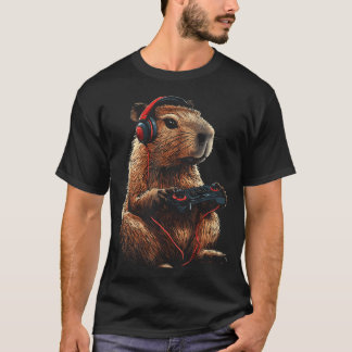 Capybara Videospiel-Controller Gamer Gaming Capyb T-Shirt