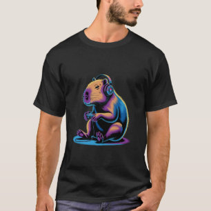 Capybara-Videospiel-Controller-Gamer-Lustig-Gaming T-Shirt