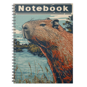 Capybara Vintag Notizblock