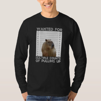 Capybara Wanted for Multiple Counts of Pulling Up T-Shirt