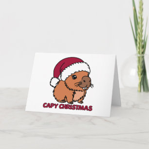 Capybara Weihnachten Karte