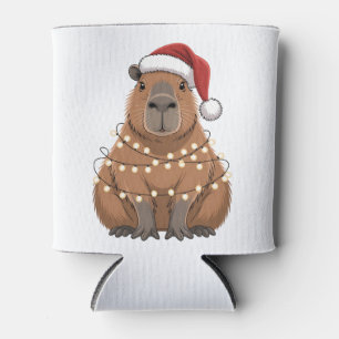 Capybara Weihnachten Matching Lustiger Santa Dosenkühler