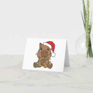 Capybara Weihnachten Winter Tiere Urlaub