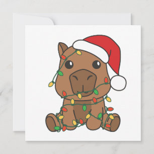Capybara Weihnachten Winter Tiere Urlaub
