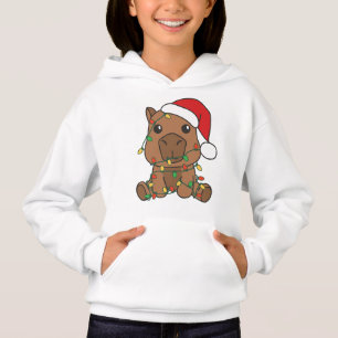 Capybara Weihnachten Winter Tiere Urlaub Hoodie
