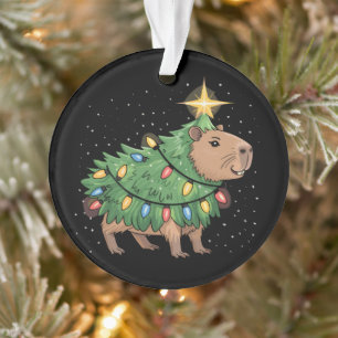 Capybara-Weihnachtsgeschenke Capy Lustiger Xmas-Ba Ornament