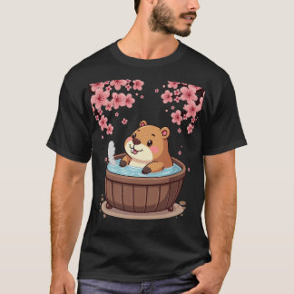 Capybara Whirlpoolentspannung Kawaii Aufkleber Cot T-Shirt