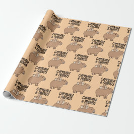 Capybara Wrapping Paper | Fun und Whimsical Geschenkpapier