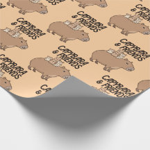 Capybara Wrapping Paper | Fun und Whimsical