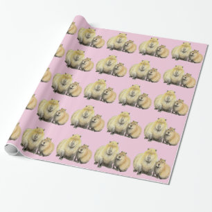 Capybara Wrapping Paper Geschenkpapier