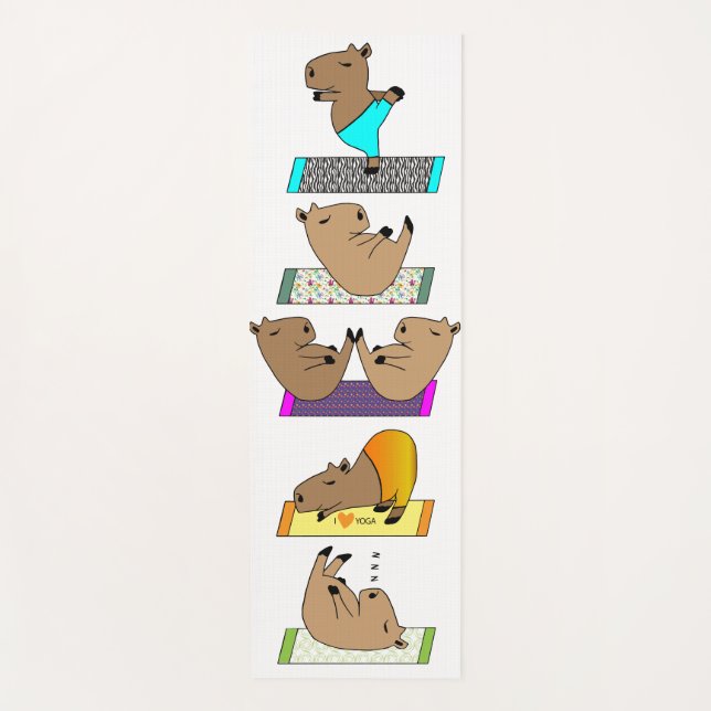 Capybara Yoga Mat Yogamatte (Vorderseite)