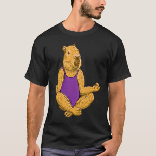 Capybara Yoga Posen Meditation Übungen T-Shirt